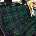 Blue And Green Tartan Pattern Print Pet Car Back Seat Cover