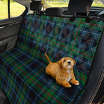 Blue And Green Tartan Pattern Print Pet Car Back Seat Cover