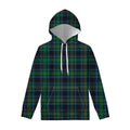 Blue And Green Tartan Pattern Print Pullover Hoodie