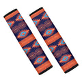 Blue And Orange Southwestern Print Car Seat Belt Covers