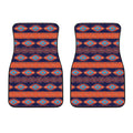 Blue And Orange Southwestern Print Front Car Floor Mats