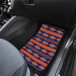 Blue And Orange Southwestern Print Front Car Floor Mats