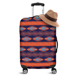 Blue And Orange Southwestern Print Luggage Cover