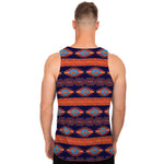 Blue And Orange Southwestern Print Men's Tank Top