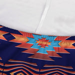 Blue And Orange Southwestern Print Sofa Cover