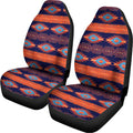 Blue And Orange Southwestern Print Universal Fit Car Seat Covers