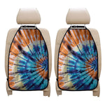 Blue And Orange Tie Dye Print Car Seat Organizers