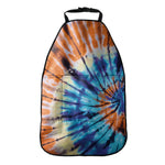 Blue And Orange Tie Dye Print Car Seat Organizers