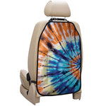 Blue And Orange Tie Dye Print Car Seat Organizers