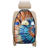 Blue And Orange Tie Dye Print Car Seat Organizers