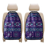 Blue And Pink Aztec Pattern Print Car Seat Organizers