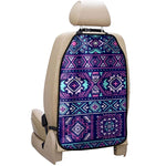 Blue And Pink Aztec Pattern Print Car Seat Organizers