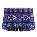 Blue And Pink Aztec Pattern Print Men's Boxer Briefs