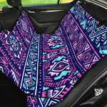 Blue And Pink Aztec Pattern Print Pet Car Back Seat Cover