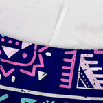 Blue And Pink Aztec Pattern Print Sofa Cover