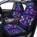 Blue And Pink Aztec Pattern Print Universal Fit Car Seat Covers