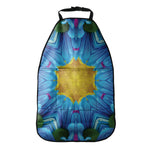 Blue And Pink Flowers Kaleidoscope Print Car Seat Organizers