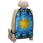 Blue And Pink Flowers Kaleidoscope Print Car Seat Organizers