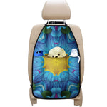 Blue And Pink Flowers Kaleidoscope Print Car Seat Organizers