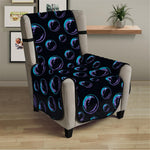 Blue And Purple Bubble Pattern Print Armchair Protector