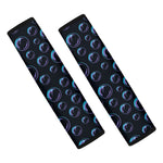 Blue And Purple Bubble Pattern Print Car Seat Belt Covers