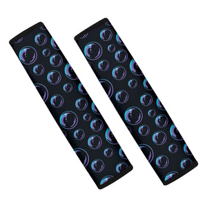 Blue And Purple Bubble Pattern Print Car Seat Belt Covers