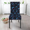 Blue And Purple Bubble Pattern Print Dining Chair Slipcover