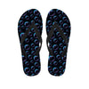 Blue And Purple Bubble Pattern Print Flip Flops