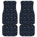 Blue And Purple Bubble Pattern Print Front and Back Car Floor Mats