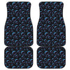 Blue And Purple Bubble Pattern Print Front and Back Car Floor Mats