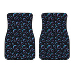 Blue And Purple Bubble Pattern Print Front Car Floor Mats