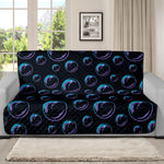 Blue And Purple Bubble Pattern Print Futon Protector