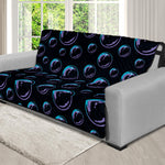 Blue And Purple Bubble Pattern Print Futon Protector