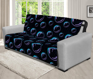 Blue And Purple Bubble Pattern Print Futon Protector