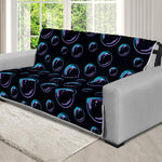 Blue And Purple Bubble Pattern Print Futon Protector