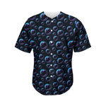 Blue And Purple Bubble Pattern Print Men's Baseball Jersey