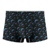 Blue And Purple Bubble Pattern Print Men's Boxer Briefs