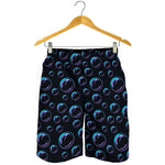 Blue And Purple Bubble Pattern Print Men's Shorts