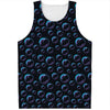 Blue And Purple Bubble Pattern Print Men's Tank Top