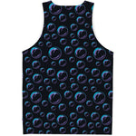 Blue And Purple Bubble Pattern Print Men's Tank Top