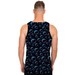 Blue And Purple Bubble Pattern Print Men's Tank Top