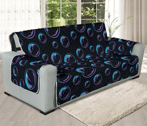 Blue And Purple Bubble Pattern Print Oversized Sofa Protector