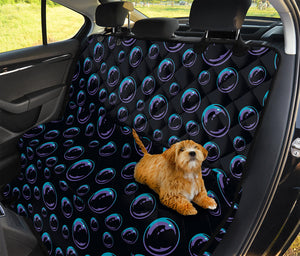 Blue And Purple Bubble Pattern Print Pet Car Back Seat Cover