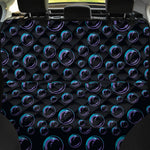 Blue And Purple Bubble Pattern Print Pet Car Back Seat Cover