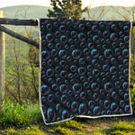 Blue And Purple Bubble Pattern Print Quilt