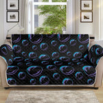 Blue And Purple Bubble Pattern Print Sofa Protector