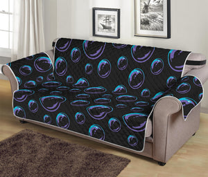 Blue And Purple Bubble Pattern Print Sofa Protector