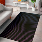 Blue And Purple EDM Wave Print Area Rug