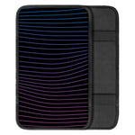 Blue And Purple EDM Wave Print Car Center Console Cover