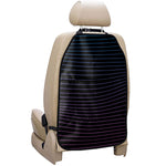 Blue And Purple EDM Wave Print Car Seat Organizers